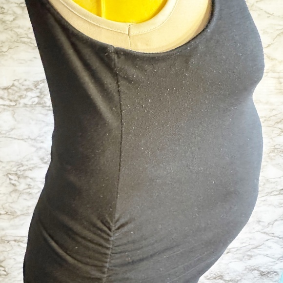 Old Navy Maternity Black Midi Tank Dress - Picture 4 of 7